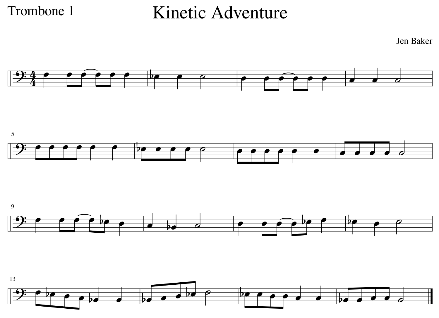 Trombone Kinetic Adventure